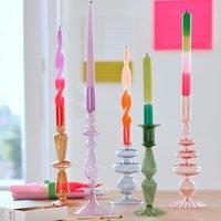 Chilava 25cm High Glass Candlestick