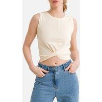 Carnac Cropped Sports Top in Cotton Mix