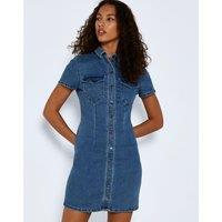 Denim Mini Shirt Dress