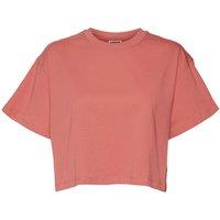 Cotton Cropped T-Shirt with Short Sleeves