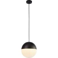 Black and Opal Globe Ceiling Pendant