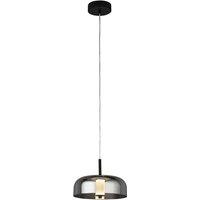Smoked Glass Flat Dome LED Ceiling Pendant