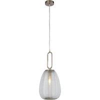 Beehive Shape Ribbed Glass Ceiling Pendant