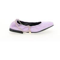 Leather Ballet Flats with Square Toe
