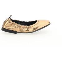 Leather Ballet Flats with Square Toe