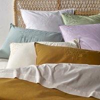 Scnario Embroidered 100% Washed Cotton Pillowcase