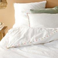 Neruda Embroidered 100% Washed Cotton Duvet Cover