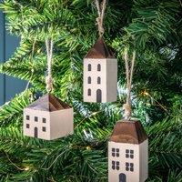 Set of 6 Hanging Houses