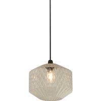 Textured Clear Glass Pendant Shade
