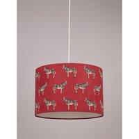 30cm Red Zebra Print Shade