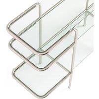 Molna Glass & Metal Tube Console Table