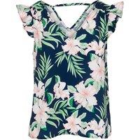 Floral Print Sleeveless Blouse