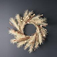 45cm Pampas Neutrals Wreath