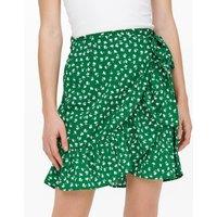 Faux Wrapover Mini Skirt