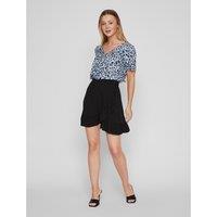 Faux Wrapover Mini Skirt