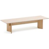 Mindo Bleached Solid Oak Travertine Coffee Table