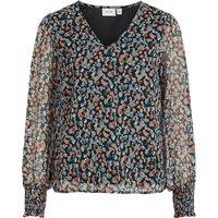 Printed V-Neck Blouse