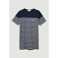 Organic Cotton Mini Dress in Breton Striped Print