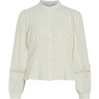 Cotton Mandarin Collar Blouse