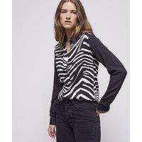 Two-Tone Shirt with Long Sleeves