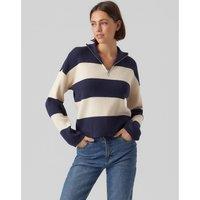 Striped Half Zip Jumper