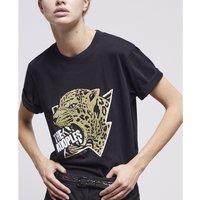 Cotton Silk-Screen T-Shirt with Short Sleeves