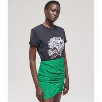 Printed Bodycon Mini Skirt
