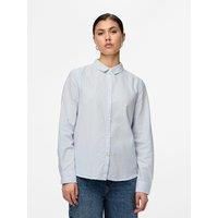 Finely Striped Cotton Blouse