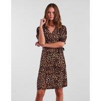 Leopard Print Wrapover Dress