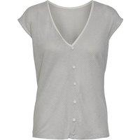 Sparkly Striped T-Shirt with Plunge Back