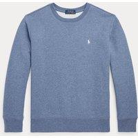 Embroidered Logo Sweatshirt in Cotton Mix with Crew Neck
