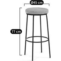 Medin Metal & Paper Rope Bar Stool