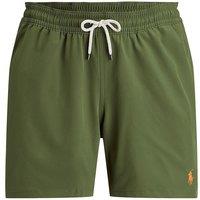 Logo Embroidery Swim Shorts with Drawstring Tie