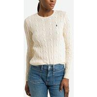 Cotton Cable Knit Jumper with Crew Neck