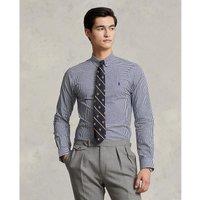 Checked Cotton Poplin Shirt, Slim Fit