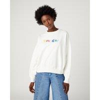 Logo Print Cotton Sweatshirt with Crew Neck