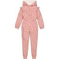 Llama Print Fleece Onesie with Hood in Cotton Mix with Ruffle Sleeves