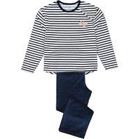 Breton Striped Velour Pyjamas
