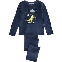 Glow-in-the-Dark Dinosaur Pyjamas in Velour