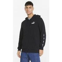 Essential+ Zip-Up Hoodie with Side Stripe in Cotton Mix