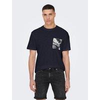 Perry Cotton Regular T-Shirt with Printed Pocket