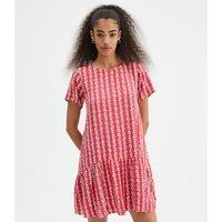 Printed Short Sleeve Dress