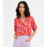 Printed Cropped Blouse