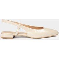 Cecilia Leather Slingback Ballet Flats with Pointed Toe