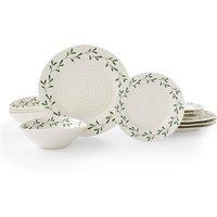 12-Piece Mistletoe Dinner Set