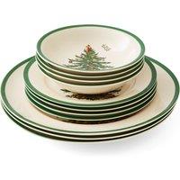 12-Piece Christmas Tree Dinner Set