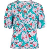Printed V-Neck Blouse