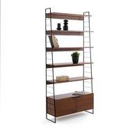 Watford, Steel and Walnut Veneer Shelf H220cm