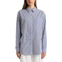 Striped Cotton Shirt with Long Sleeves