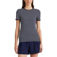 Cotton Breton Striped T-Shirt with Crew Neck and Short Sleeves